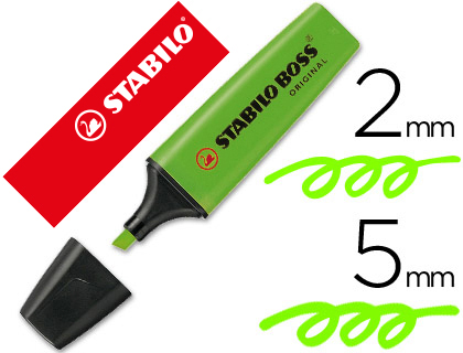 MARCADOR STABILO BOSS FLUORESCENTE 70 VERDE