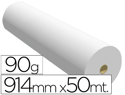 PAPEL REPROGRAFIA 90 GR 914 MM X 50 MT