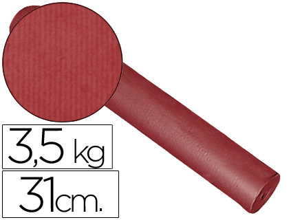 PAPEL FANTASIA KRAFT LISO BORDEAUX 31 CM 3.5 KG
