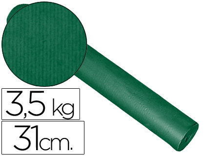 PAPEL FANTASIA KRAFT LISO VERDE 31CM 3.5 KG