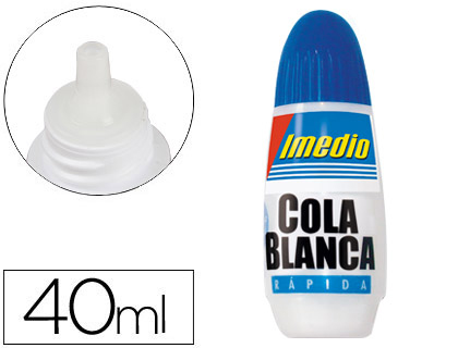 COLA IMEDIO BANDA AZUL COLA BRANCA - 40 ML -UNIDADE
