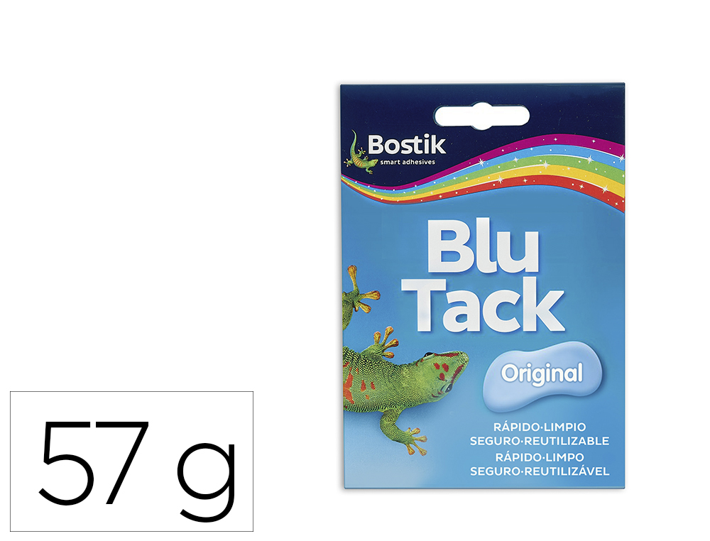 MASSA ADESIVA BLU-TACK DA BOSTIK, PARAMULTIP. APLICACOES.
