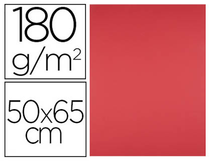 CARTOLINA LIDERPAPEL 50X65 CM 180 GR VERMELHO