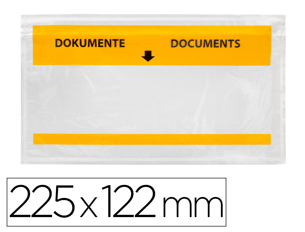 ENVELOPE AUTOADESIVO Q-CONNECT PORTA DOCUMENTOS MULTILINGUE 225X122 MM JANELA TRANSPARENTE PACK DE 100 UNIDADES