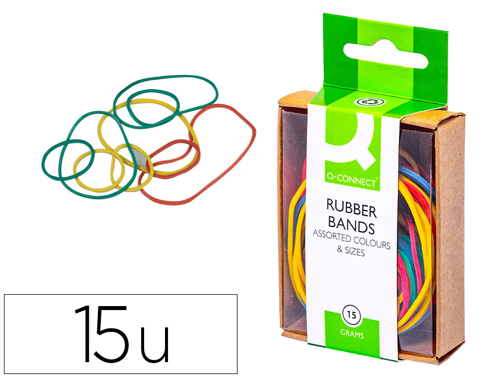 ELASTICOS Q-CONNECT DE CORES CAIXA DE 15 GR