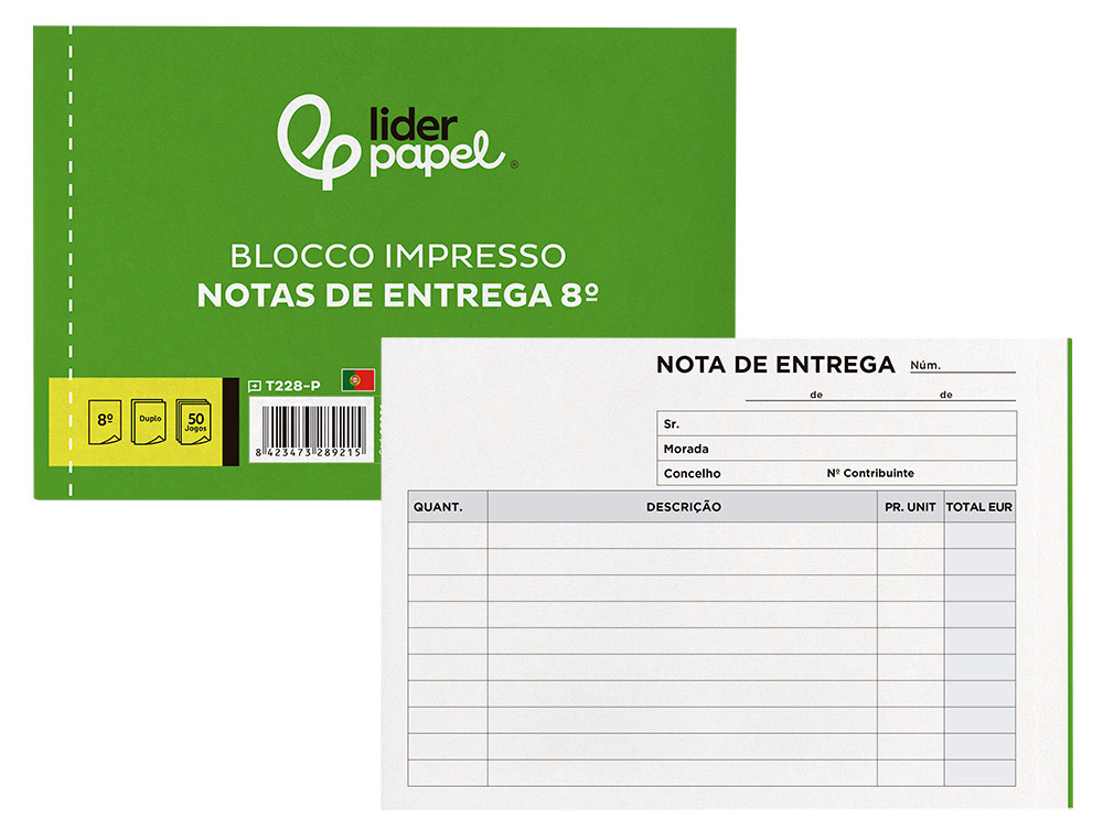 BLOCO DE ENTREGAS DUPLICADO 105X155 MM
