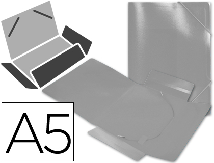 PASTA DE ELASTICOS EM POLIPROPILENO LIDERPAPEL DIN A5 TRANSPARENTE