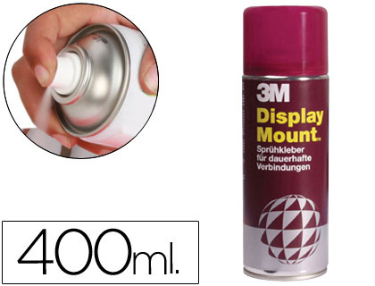 COLA SPRAY EXPOSITOR MOUNT ADESIVO PERMAMENTE PACK DE 400 ML