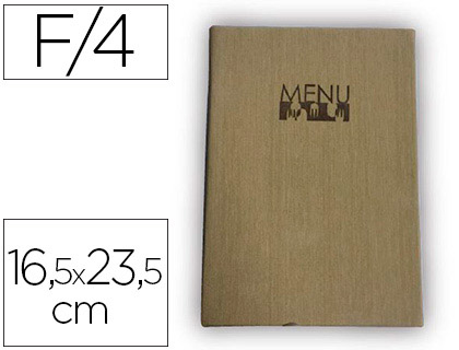 PORTA MENUS LIDERPAPEL 16,5 X 23,5 CM COM 4 BOLSAS