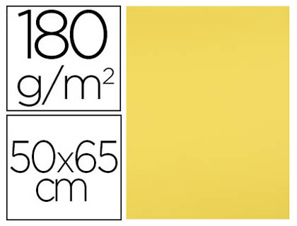 CARTOLINA LIDERPAPEL 50X65 CM 180 GR AMARELO LIMAO