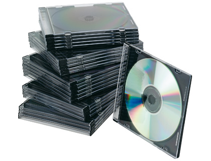 CAIXA Q-CONNECT PARA CD / DVD SLIM PRETA PACK 25 UNIDADES