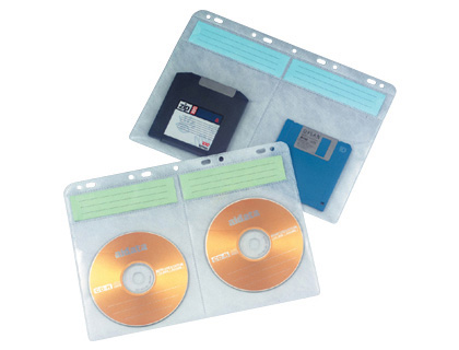 BOLSA Q-CONNECT PARA CD / DVD 9 FUROS PARA ARQUIVO MEDIDAS: 20X28 CM PACK 10 BOLSAS