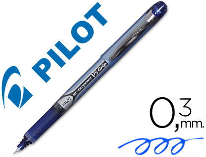 MARCADOR PILOT PONTA FINA V-5 GRIP AZUL 0.5 MM