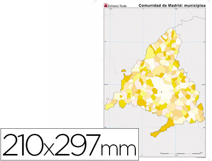 MAPA MUDO COLOR MADRID POLITICO