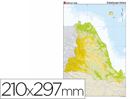 MAPA MUDO COLOR CATALUA FISICO