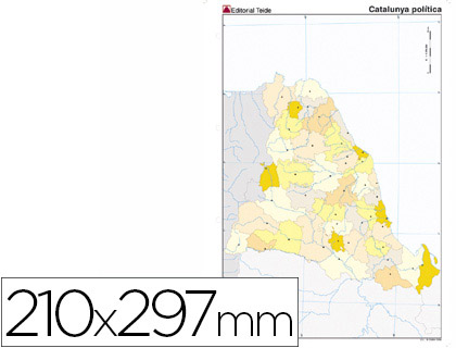 MAPA MUDO COLOR CATALUA POLITICO
