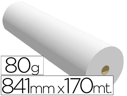 PAPEL REPROGRAFIA PARA PLANOS 80 GR 841 MM X 170 MT