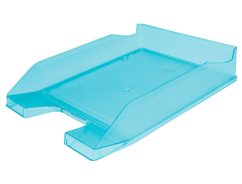 TABULEIRO DE SECRETARIA Q-CONNECT PLASTICO TURQUESA TRANSPARENTE
