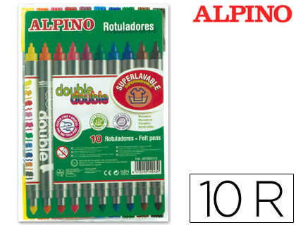 MARCADOR ALPINO DOUBLE 10 UNIDADES