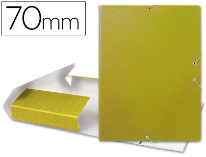 CAPA ELASTICOS PARA PROJETOS LOMBADA 7 CM AMARELA