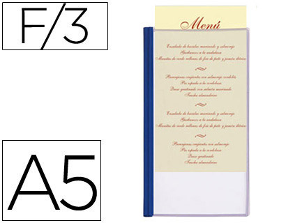 PORTA-MENUS LIDERPAPEL FORMATO DIN A5 COM 3 PAG