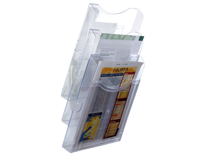 EXPOSITOR MURAL ARCHIVO COM 3 ESTANTES PARA FORMATO DIN A4 445 X 155 X 239 MM