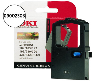 FITA IMPRESSORA OKI ML280/320/321/3320/3321 FITA PRETO (3 MILHOES DE CARACTERES)