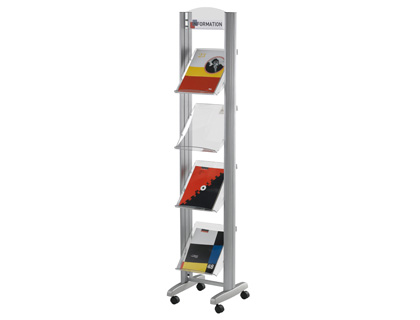 EXPOSITOR PAPERFLOW DE SOLO PARA A4 COM 4 COMPARTIMENTOS 1650 X 382 X 380 MM