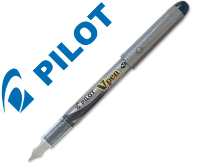 CANETA PILOT V PEM SILVER PRETO SVP-4WB