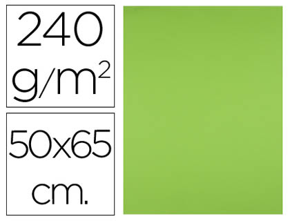 CARTOLINA LIDERPAPEL 50X65 CM 240 GR VERDE ERVA