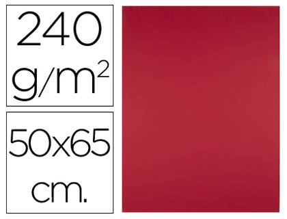 CARTOLINA LIDERPAPEL 50X65 CM 240 GR VERMELHO NATAL