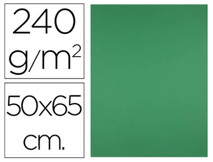 CARTOLINA LIDERPAPEL 50X65 CM 240 GR VERDE NATAL