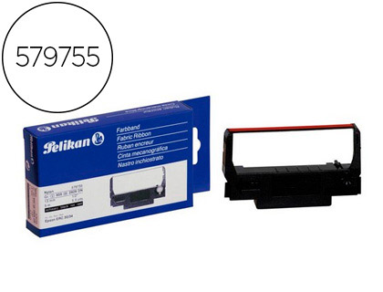 FITA IMPRESSORA PELIKAN PARA EPSON ERC 30/34 PRETO/VERMELHO GRUPO 655