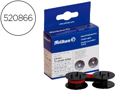 FITA PARA MAQUINA PELIKAN GRUPO 51 NYLON PRETO/VERMELHO