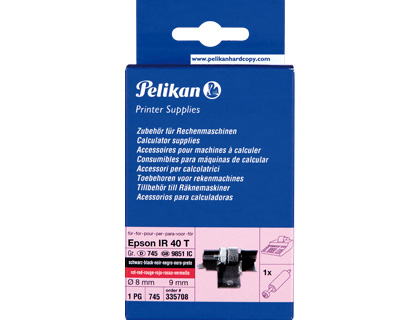 FITA PELIKAN IR40T PRETO/VERMELHO