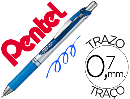 ROLLER PENTEL BL77 0,7 MM ENERGEL RECTRACTIL AZUL