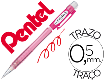 LAPISEIRA PENTEL AX105 FIESTA 0,5 MM VERMELHO