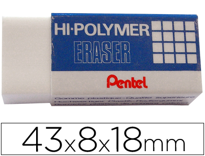 BORRACHA PENTEL BRANCA ZEH05 LAPIS