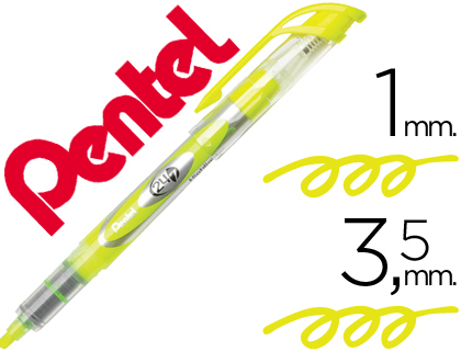 MARCADOR FLUORESCENTE PENTEL SL12 AMARELO