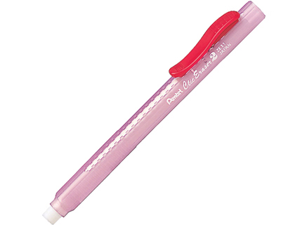 BORRACHA LAPIS PENTEL ZE11T CORPO TRANSLUCIDO VERMELHO