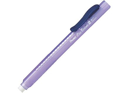 BORRACHA LAPIS PENTEL ZE11T CORPO TRANSLUCIDO AZUL