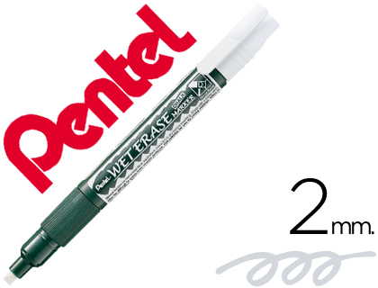 MARCADOR PENTEL GIZ SMW26 WET ERASE BRANCO
