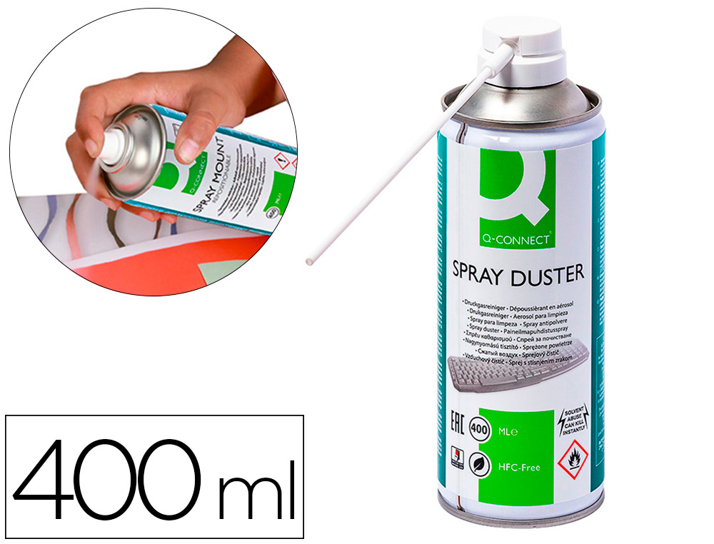 AR DE PRESSAO Q-CONNECT PARA LIMPEZA GERAL 400 ML