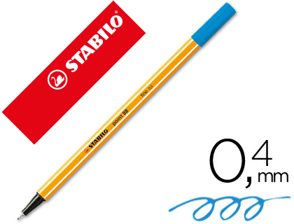 MARCADOR STABILO PONTA DE FIBRA POINT 88 AZUL ULTRAMAR 0,4 MM