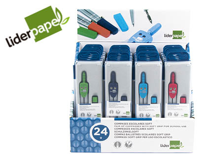 COMPASSO LIDERPAPEL MK-2 COM PEGA EXTRA SUAVE CORES SORTIDAS