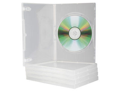 CAIXA DVD Q-CONNECT TRANSPAREN TE PACK DE 5 UNIDADES