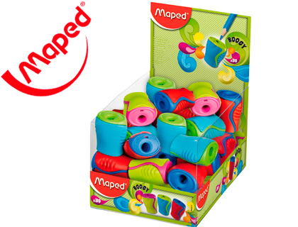 APARA LAPIS MAPED PLASTICO BOOGY UM USO COM DEPOSITO CORES SORTIDAS