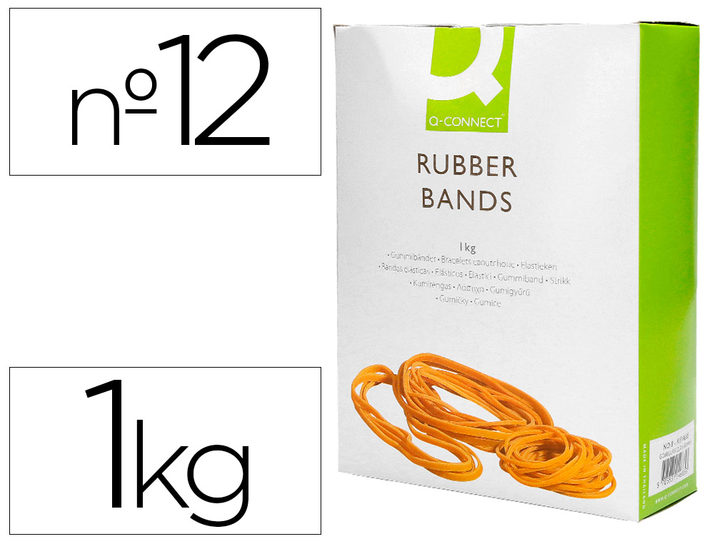 ELASTICOS Q-CONNECT 1000 GR NUMERO 12