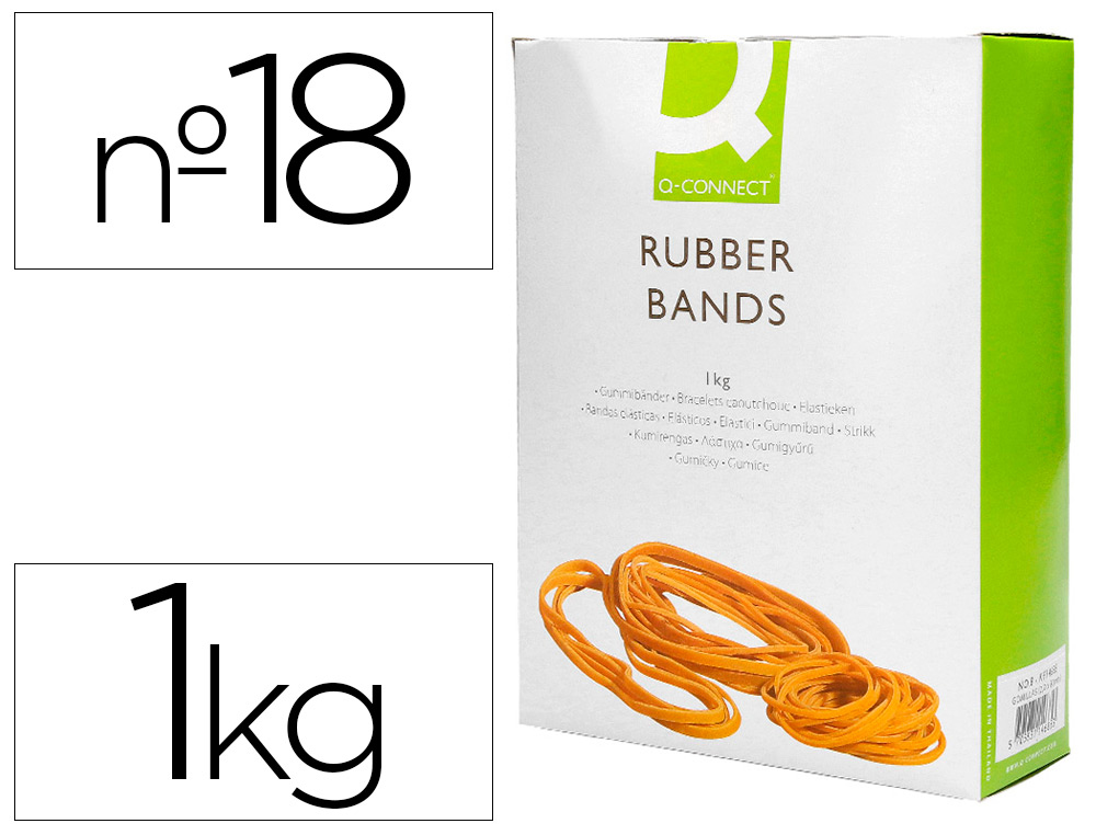 ELASTICOS Q-CONNECT 1000 GR 180 X 1,6MM X16 MM NUMERO 18