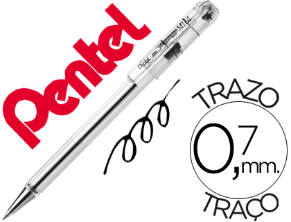 ESFEROGRAFICA PENTEL MINI BK77 PRETA 0,7 MM